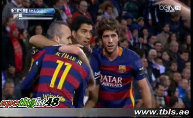ثاني اهداف برشلونه في مرمى ريال مدريد باقدام نيمار