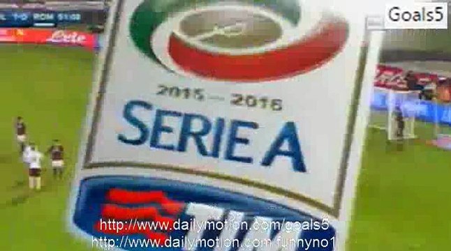 Miralem Pjanic Goal Bologna 1 - 1 AS Roma Serie A 21-11-2015