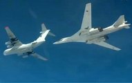 Кадры дозаправки Ту-160 в небе над Каспием после ударов по ИГИЛ