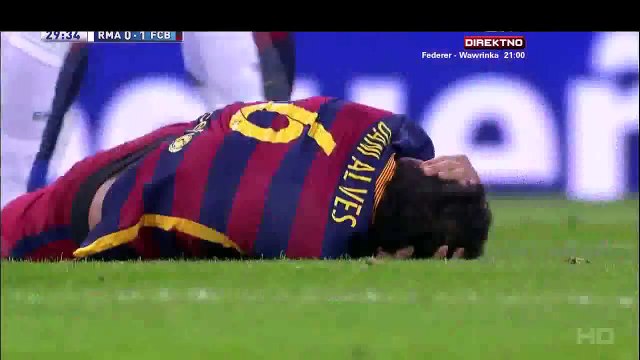 Cristiano Ronaldo injury Dani Alves Real Madrid - Barcelona 21.11.2015 HD