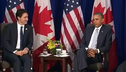 Obama Shares Lighthearted Jokes with Trudeau 🇨🇦