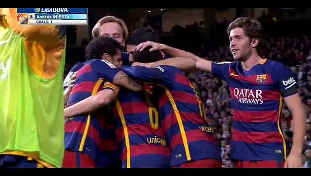 Andrés Iniesta Goal - Real Madrid 0-3 Barcelona - 21-11-2015
