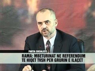 Rama: Referendum për plehrat - Vizion Plus - News - Lajme
