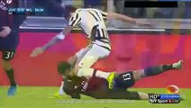 Mario Mandzukic Horror Foul In Luca Antonelli Juventus 0-0 Milan