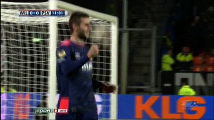 Gastón Pereiro Goal - Willem II 0 - 1	 PSV - 21/11/2015