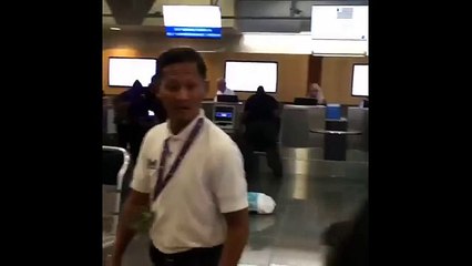 Young Thug Stunts on Security at the Airport Telling him He Can't do Wheelies on his Wheelchair