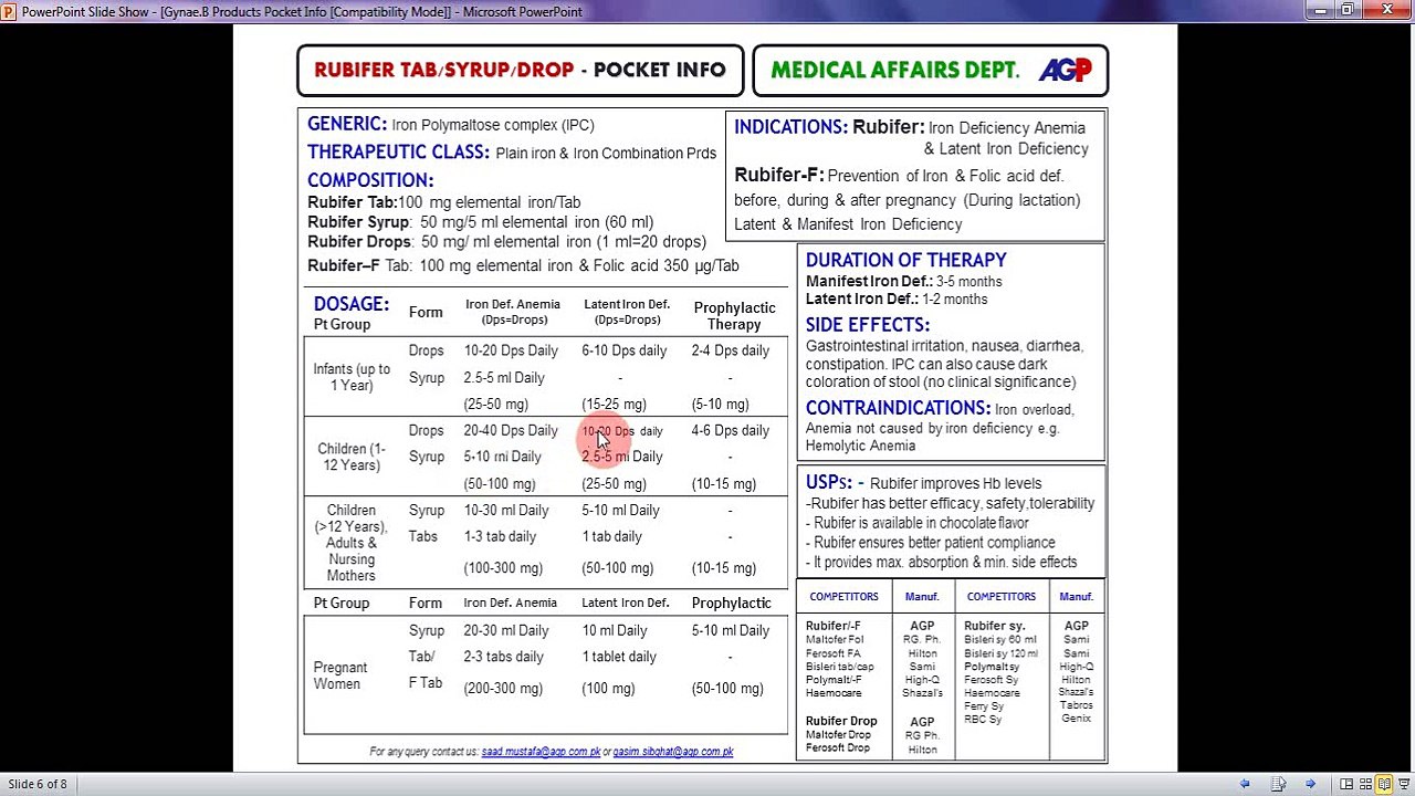 Rubifer Pocket Info Training by Dr. Saad Mustafa