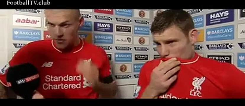 Manchester City vs Liverpool 1-4 ● Martin Skrtel & James Milner Post Match Interview