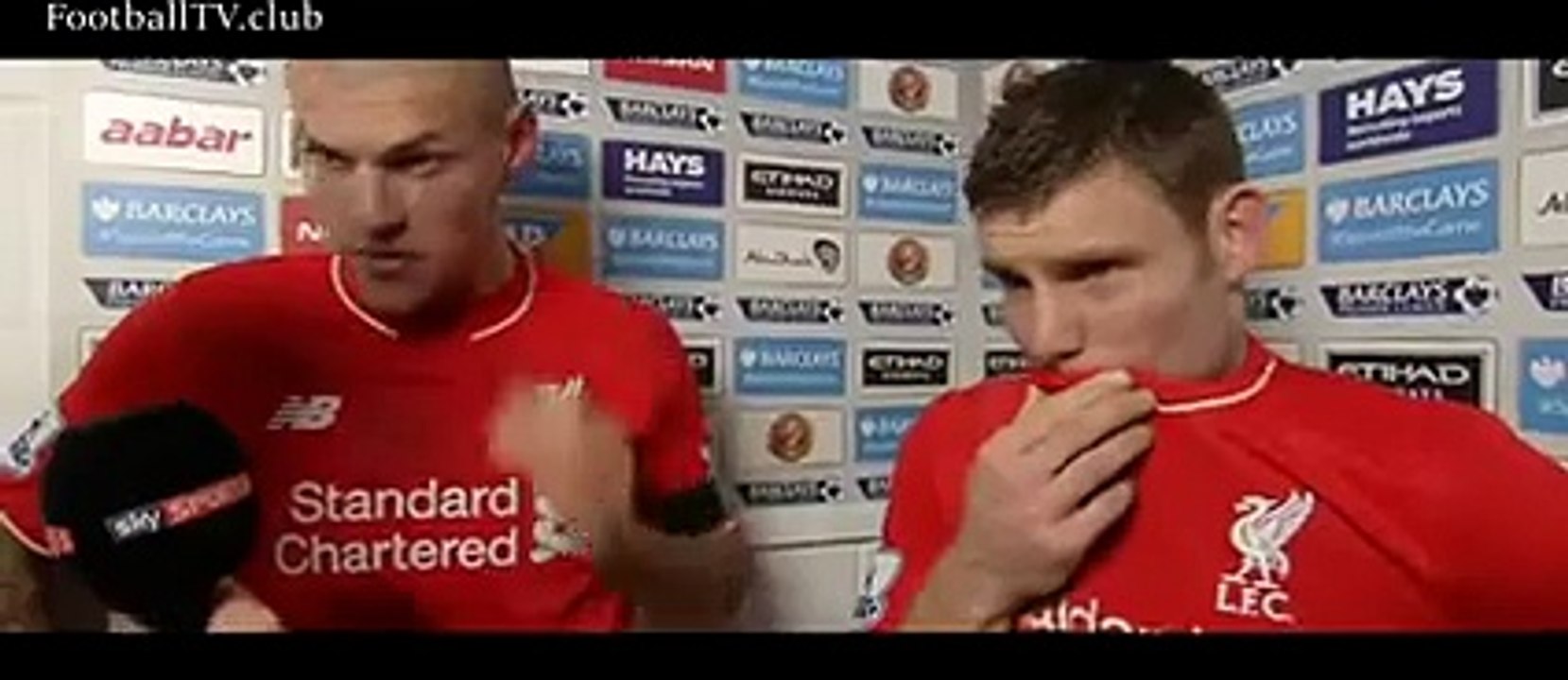 Manchester City vs Liverpool 1-4 ● Martin Skrtel & James Milner Post Match Interview