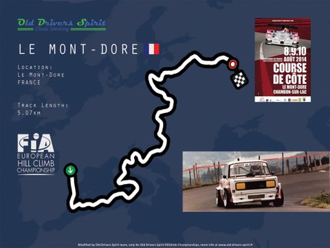 Tour de piste au Mont dore en Ford Escort RS MK1 sur Rfactor