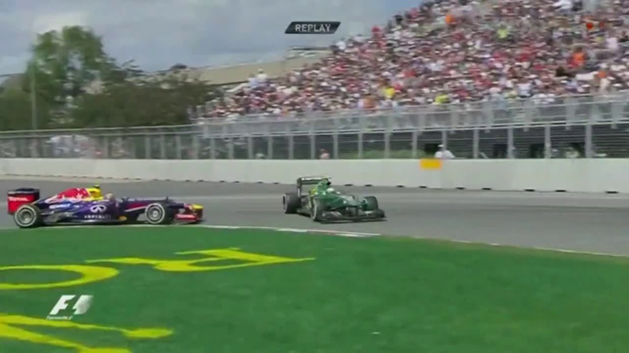 Webber and Van Der Garde Crash in Canada 2013