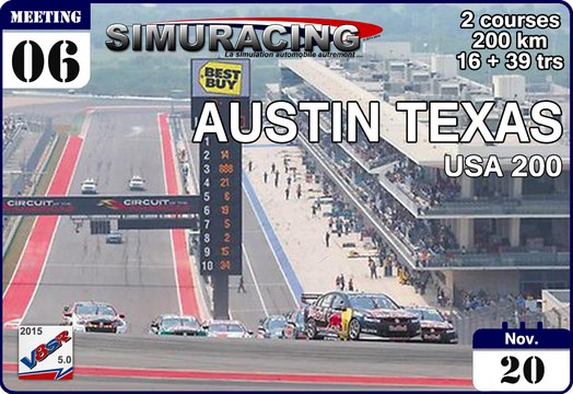 Tour de piste à Austin en Holden V8 Supercars sur Rfactor