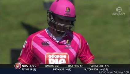 Dane Hutchinson 4 wickets vs Northern Knights l Georgie Pie SS 2014 HD-wKCUi1J1dFQ