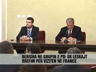 Berisha ne grupin e PD, flet për Francën - Vizion Plus - News - Lajme