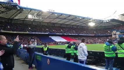 Les supporters de Chelsea chante ''la marseillaise'' - Chelsea vs Norwich City