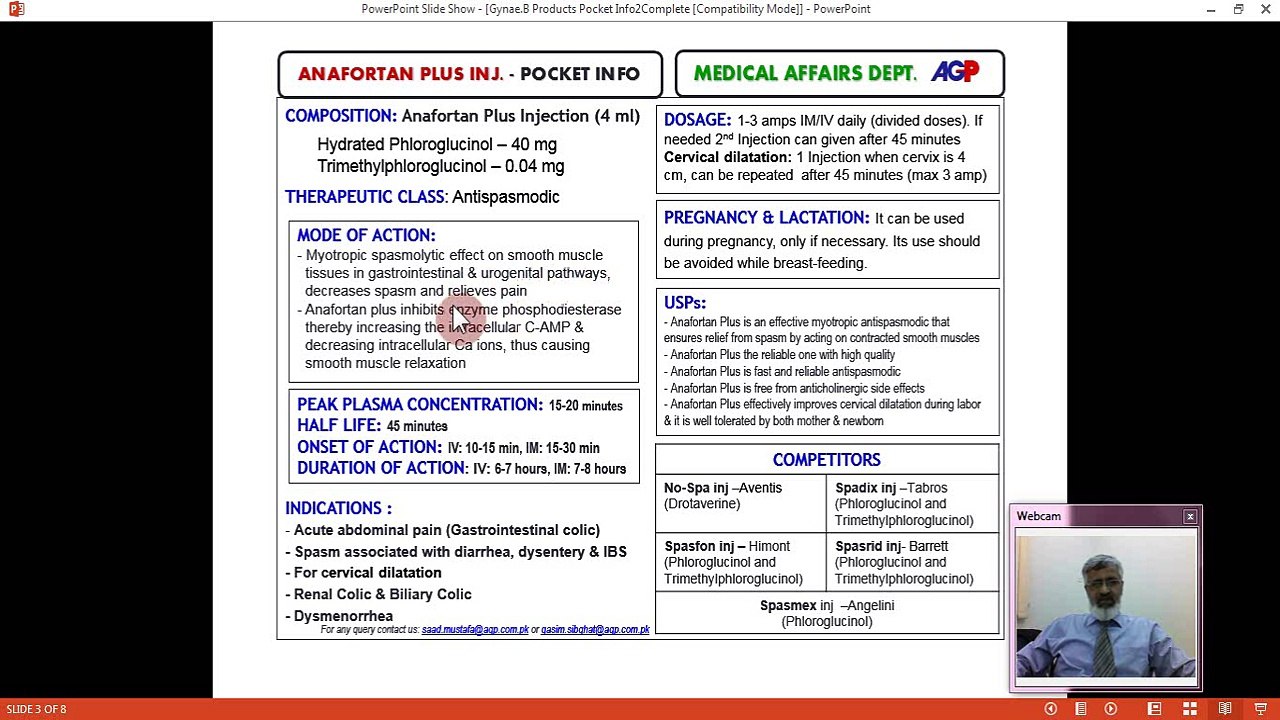 Anafortan Inj Pocket Info Training by Dr. Saad