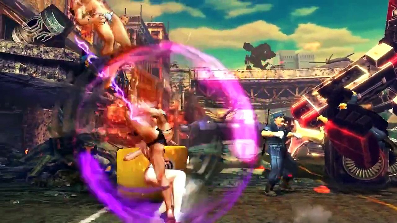 (60fps) Juri & Sakura vs Chun Li & Christie Sexy Street x Tekken Bikini Mod Fight