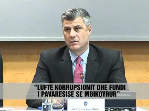 Thaçi: Prioritet, korrupsioni - Vizion Plus - News - Lajme