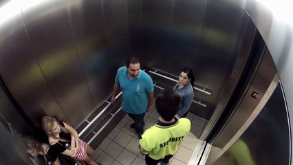 ELEVATOR SECURITY PRANK (Garrett @Overboardhumor)