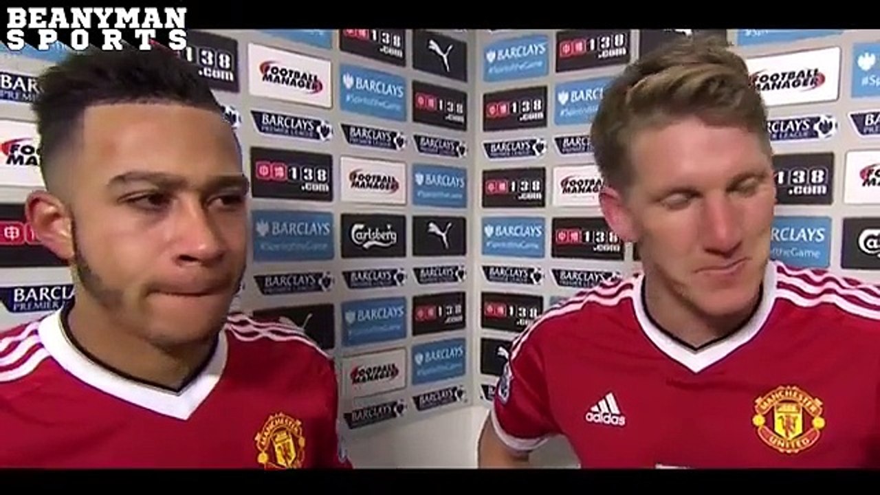 Watford 1-2 Manchester United - Memphis Depay & Bastian Schweinsteiger Post Match Interview