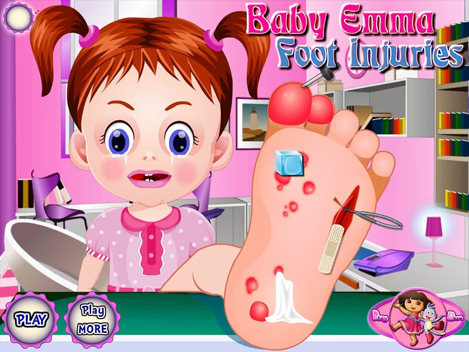 Baby Emma Foot Injuries Movie Games For Kids NEW Video For Girls
