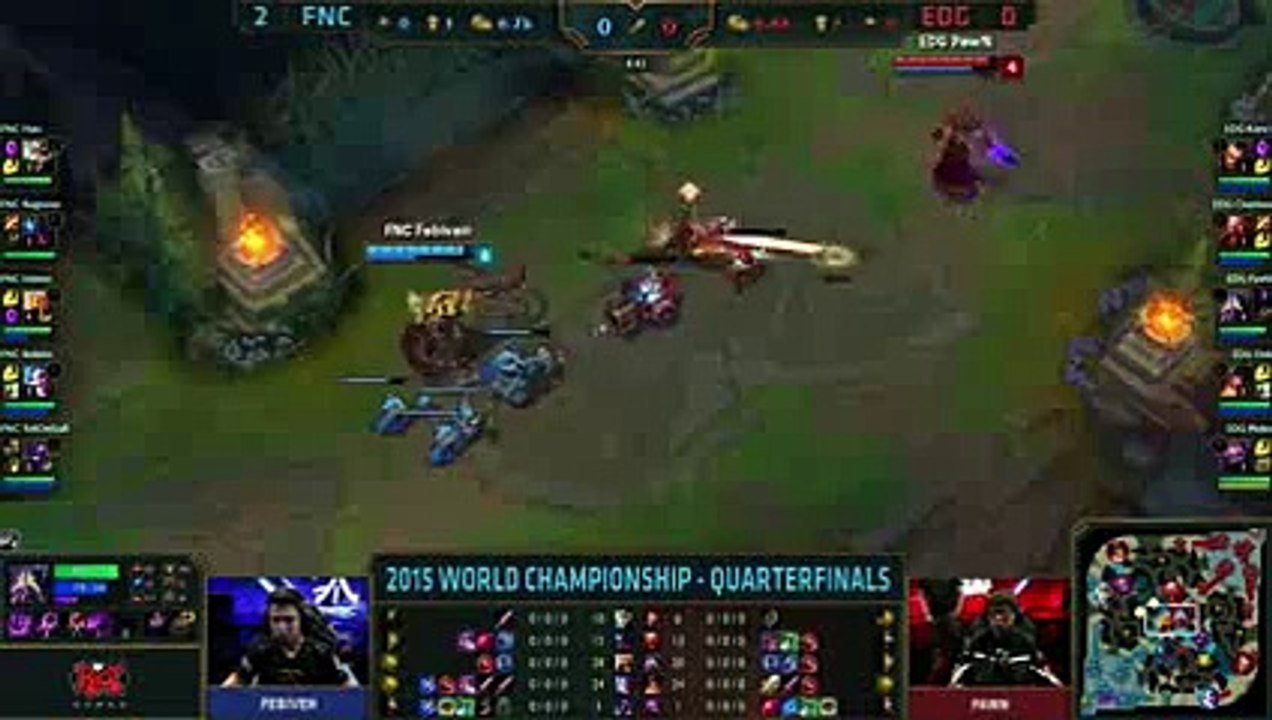 Fnatic vs Edward Gaming  Game 3 Quarter Finals LoL S5 World Championship 2015  FNC vs EDG G3_20