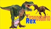 dinosaurios en castellano Peppa Pig,dinosaurios,los números en español para niños con Peppapig