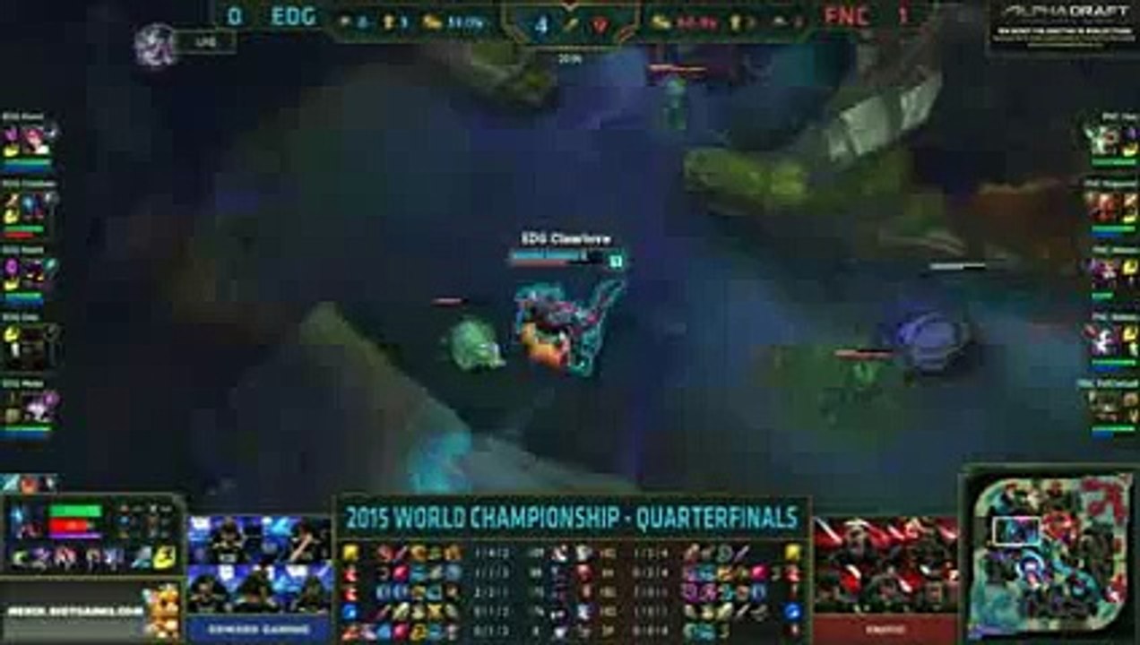 FNATIC vs EDG Game 2  Quarter-final 2015 LoL World Championship S5  FNC vs EDG G2_204