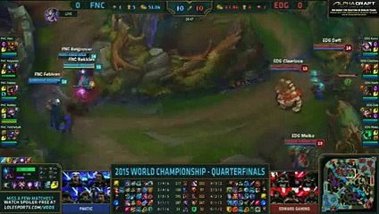 FNATIC vs EDG Game 1  Quarter-final 2015 LoL World Championship S5  FNC vs EDG G1_68
