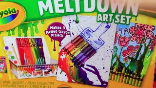 MELTING CRAYONS! ❤ Crayola Meltdown Art Set + Fun Paintings DIY Crafts for Kids