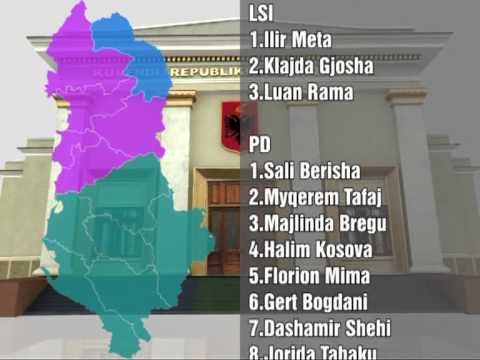 Lista e deputetëve sipas qarqeve - Vizion Plus - News, Lajme