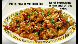 How to Make Hot Spicy General Tso's food recipe chicken