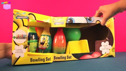 Spongebob Squarepants Toys Nickelodeon Spongebob Bowling Set With Patrick Kids Toys Unboxing