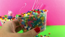 Rainbow Dippin' Dots Surprise Toys Hello Kitty Peppa Pig Masha i Medved Toy Videos