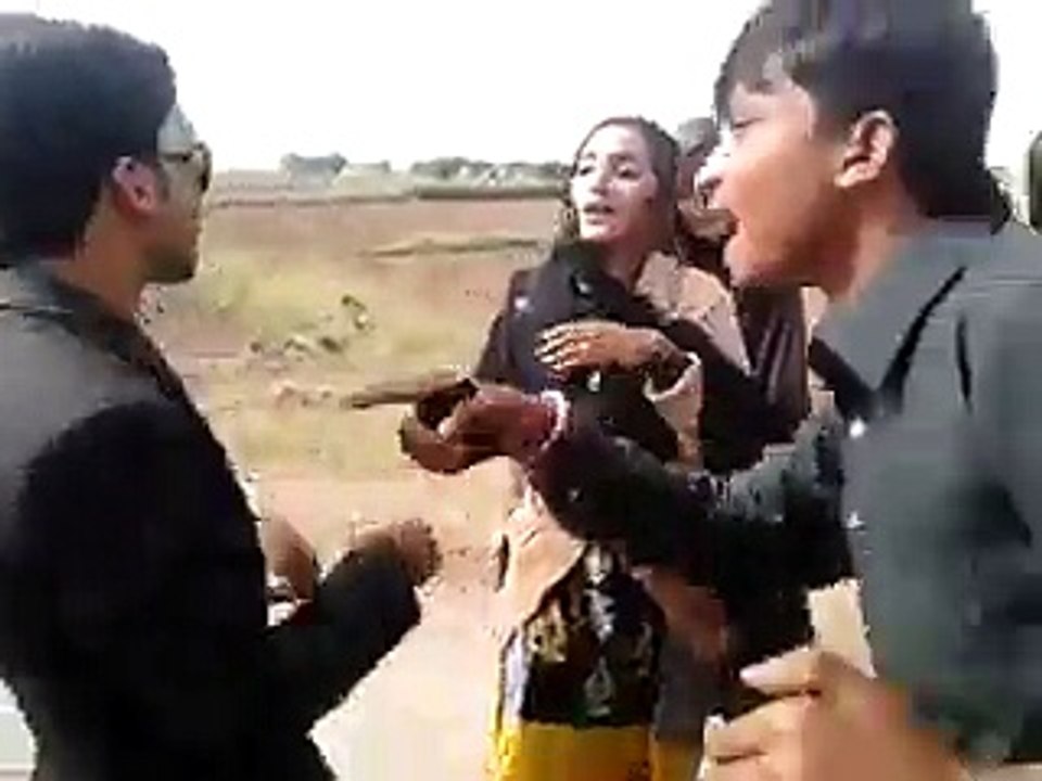 Village girls dancing with City boy on roads so...