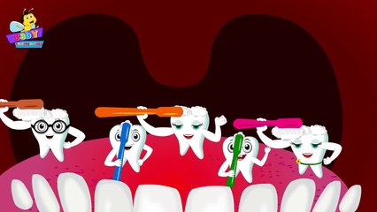 Funny Finger Family Teeth Song 🦷 | Kids' Nursery Rhymes & Toothbrush Fun