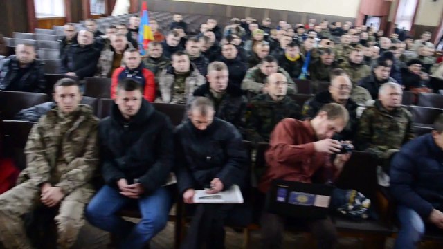 Виступ комбата батальйону ОУН на з'їзді РПС