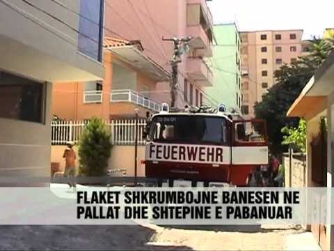 Zjarret djegin dy shtëpi - Vizion Plus - News - Lajme