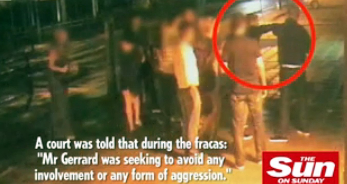 Steven Gerrard street brawl L A Galaxy Liverpool FC
