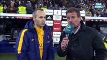 Entrevista a Andrés Iniesta al acabar El Clásico - Real Madrid vs Barcelona