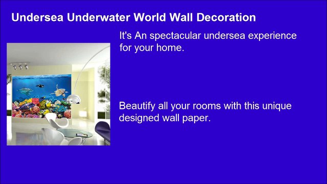 Undersea Coral Reef Photo Wall Paper Aquarium Fish Sea Mural Underwater World Wall Decorat