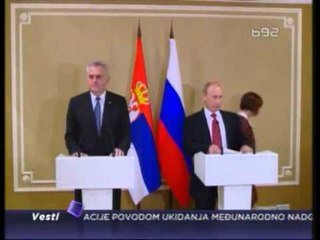 NIKOLIÇ ME PUTIN ZGJIDHJA PER KOSOVEN VETEM NE KESHILLIN E SIGURIMIT LAJM