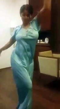 Pakistani Girl dancing in a tight nighty... 1,2,3,4 step on the dance floor