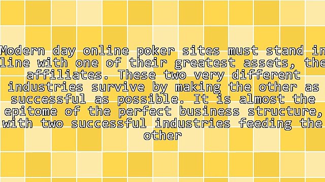 Poker Affiliate Program Marketing: Affiliates Enjoying Continued Success