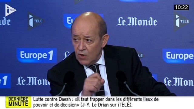 Jean-Yves Le Drian : « Une destruction de Daech passe obligatoirement par une présence au sol. »