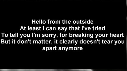 Hello (paroles)-Adèle