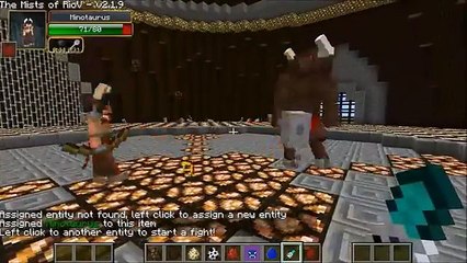 MINOTAUR VS MUTANT COW & MINOSHROOM - Minecraft Mob Battles - Grimoire of Gaia Mods