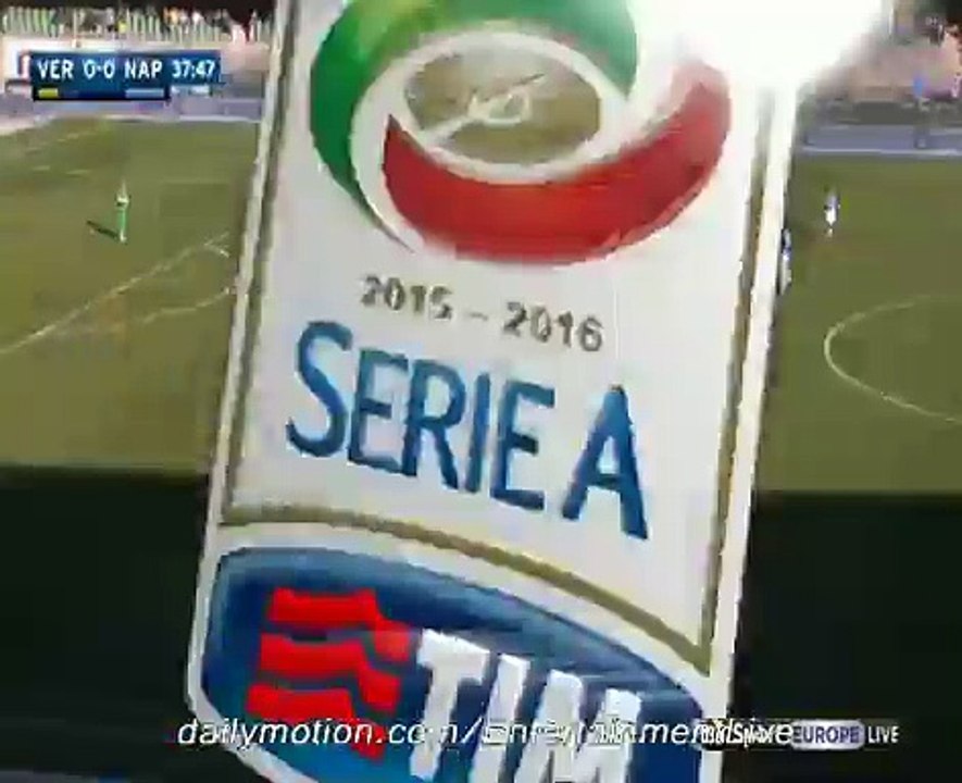 Jose Callejon Gets Injured | Hellas Verona 0-0 Napoli Serie A 22.11.2015 HD