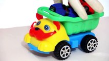 Children's Videos- Car Clown - Kissing & Counting a Color Car Convoy! (Cartoons for kids)