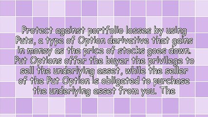 Protect Your Portfolio With Put Options